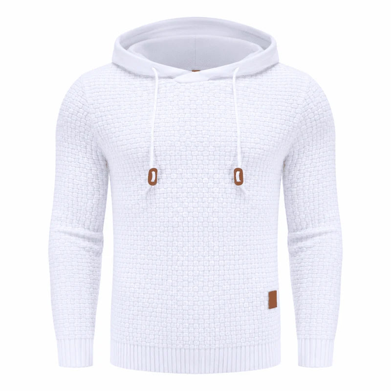 Herren Hoodie mit Waffelstruktur und Tailliertem Schnitt