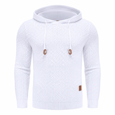 Herren Hoodie mit Waffelstruktur und Tailliertem Schnitt