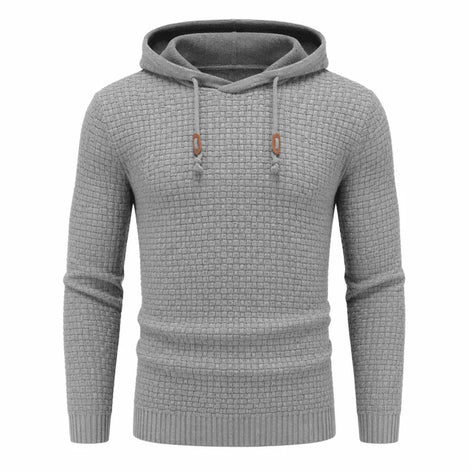 Herren Hoodie mit Waffelstruktur und Tailliertem Schnitt