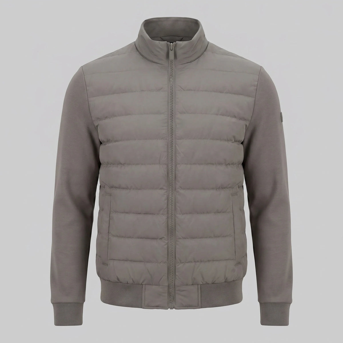 Herren Hybrid-Bomberjacke mit Gesteppter Vorderseite