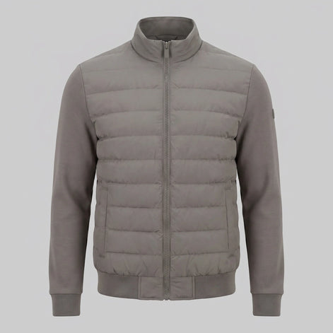 Herren Hybrid-Bomberjacke mit Gesteppter Vorderseite