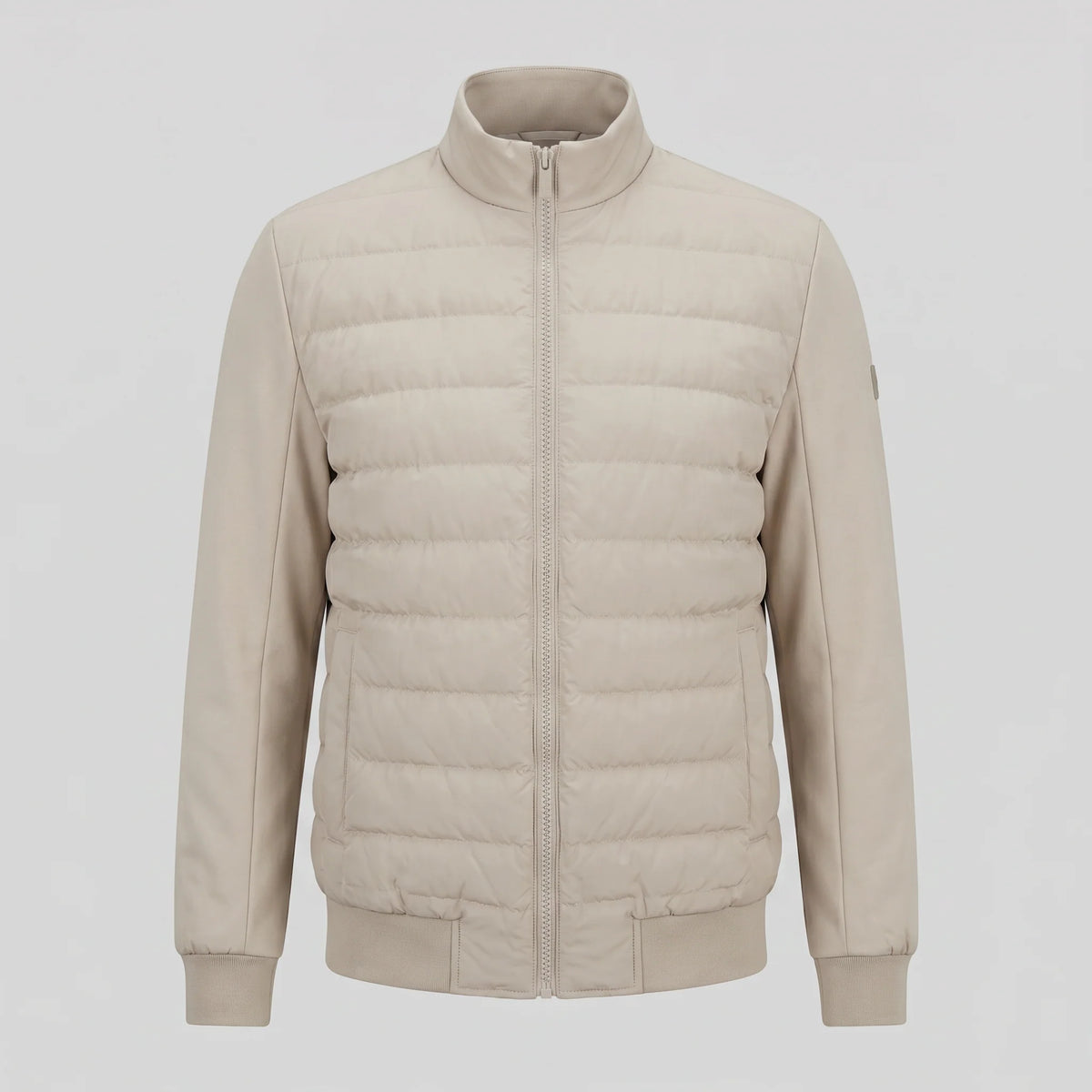 Herren Hybrid-Bomberjacke mit Gesteppter Vorderseite