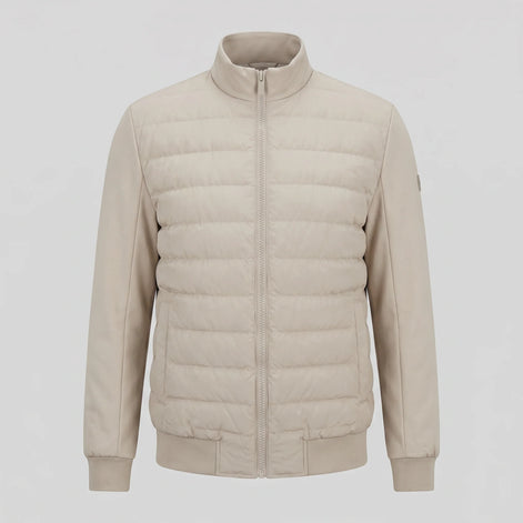 Herren Hybrid-Bomberjacke mit Gesteppter Vorderseite