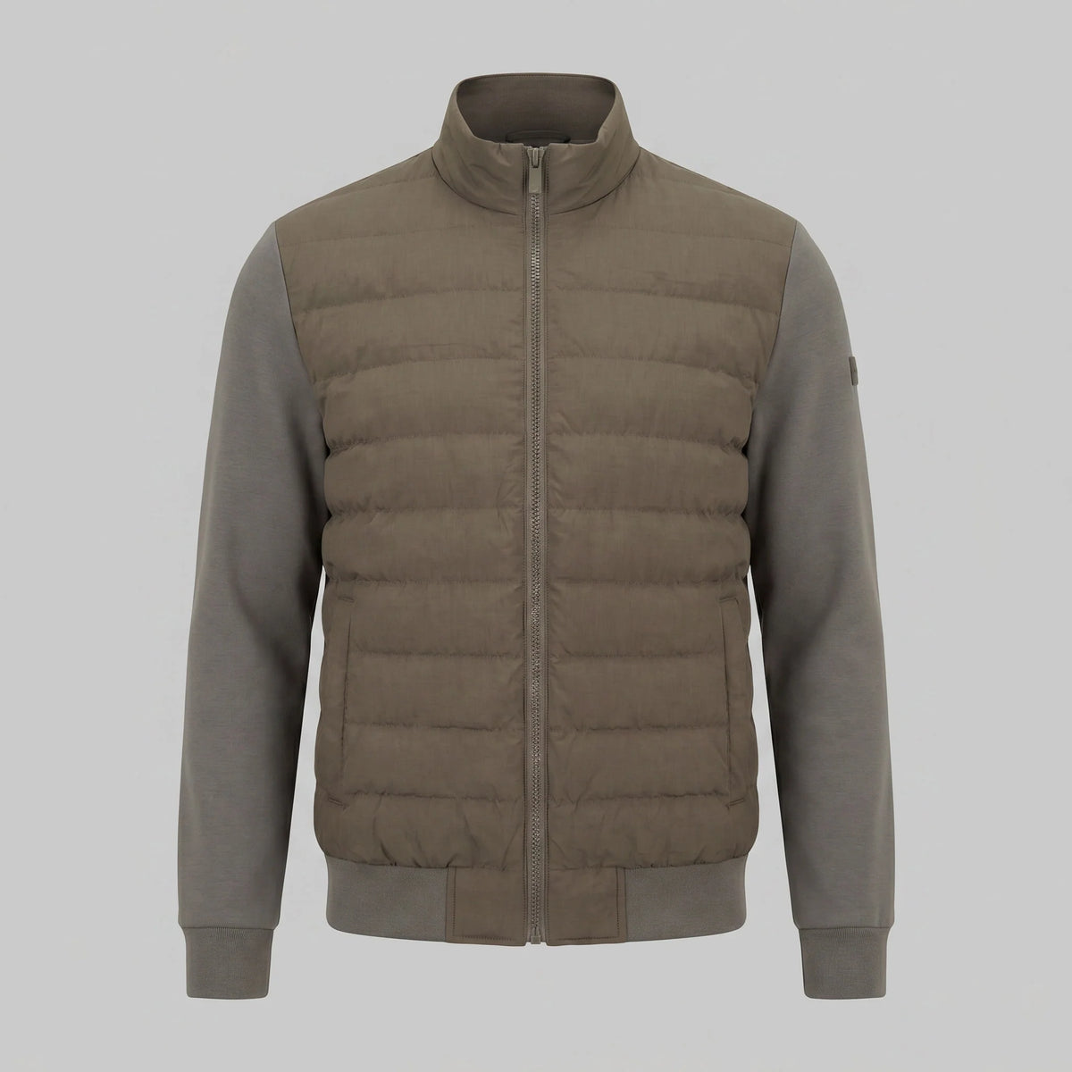 Herren Hybrid-Bomberjacke mit Gesteppter Vorderseite