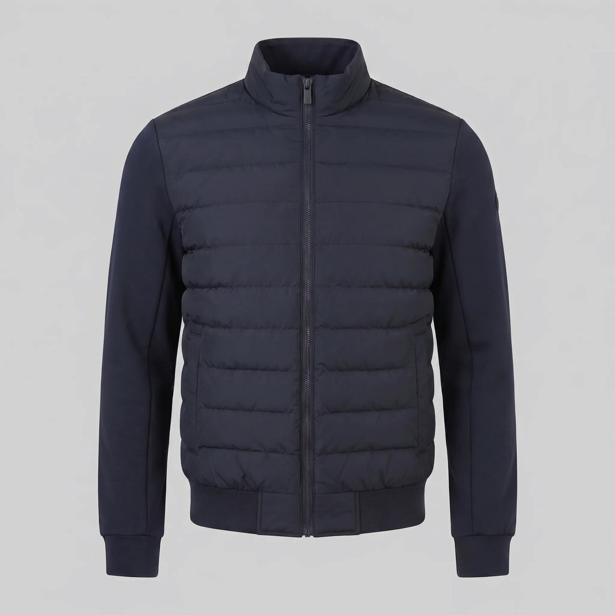Herren Hybrid-Bomberjacke mit Gesteppter Vorderseite