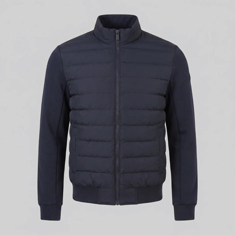Herren Hybrid-Bomberjacke mit Gesteppter Vorderseite