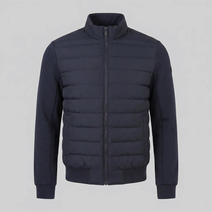 Herren Hybrid-Bomberjacke mit Gesteppter Vorderseite