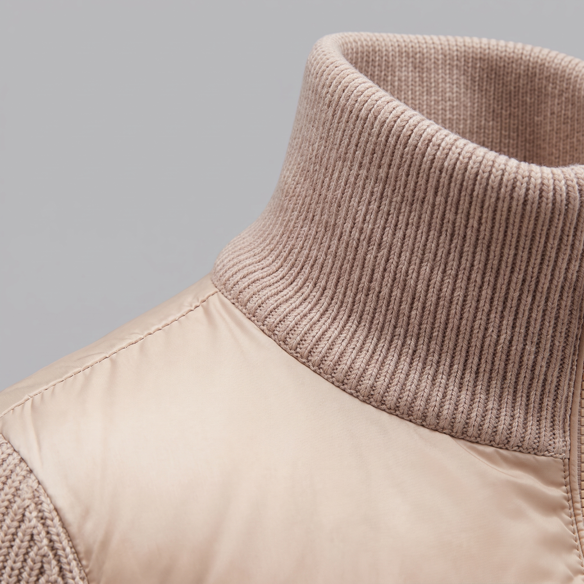 Herren Hybrid-Strickjacke mit Steppung