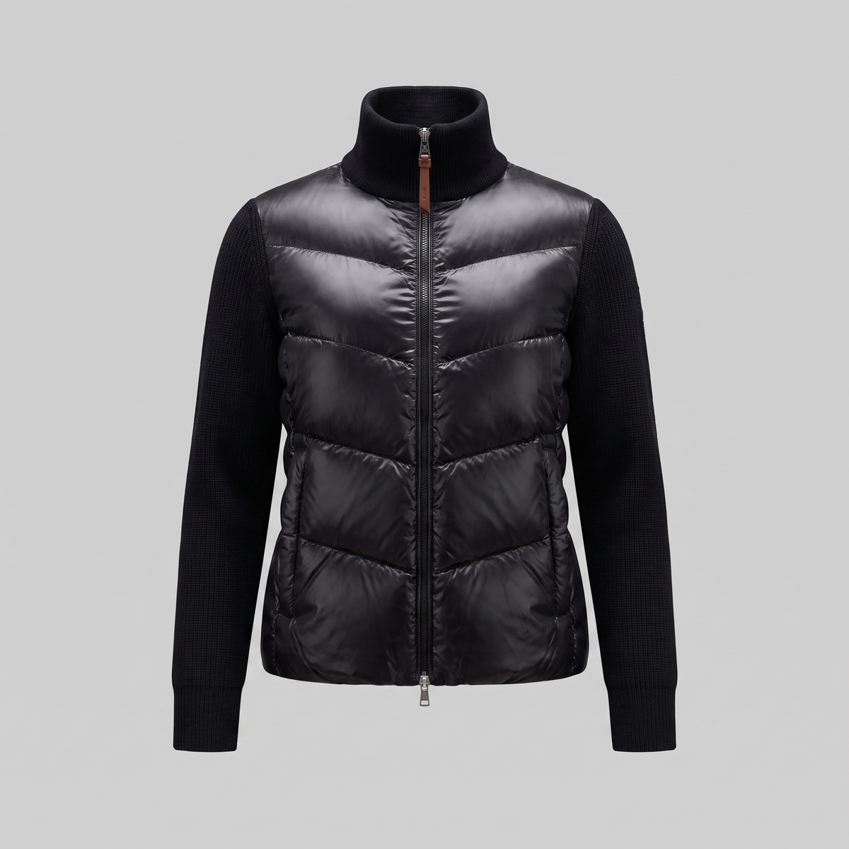 Herren Hybrid-Strickjacke mit Steppung