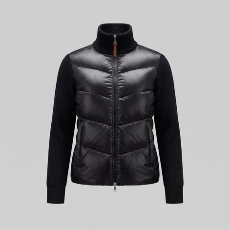 Herren Hybrid-Strickjacke mit Steppung