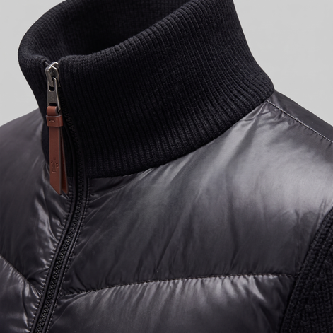 Herren Hybrid-Strickjacke mit Steppung