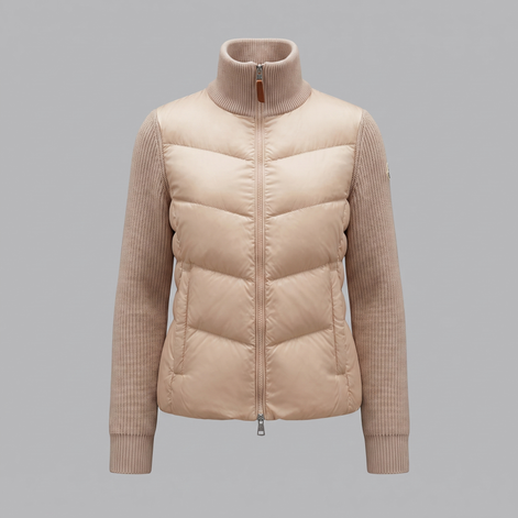 Herren Hybrid-Strickjacke mit Steppung