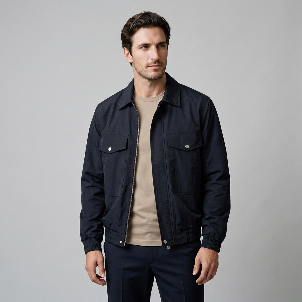 Herren Jacke mit Reverskragen und Flap-Taschen