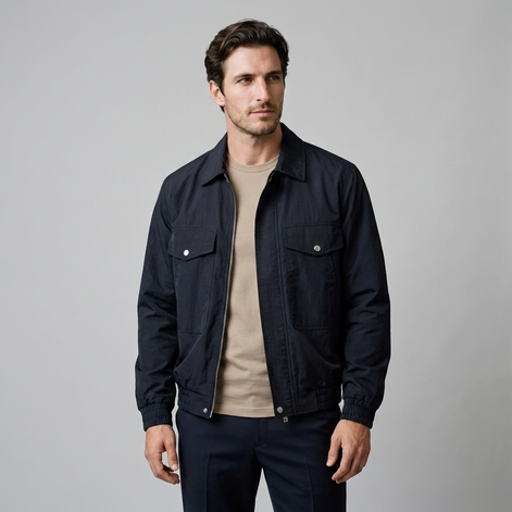 Herren Jacke mit Reverskragen und Flap-Taschen