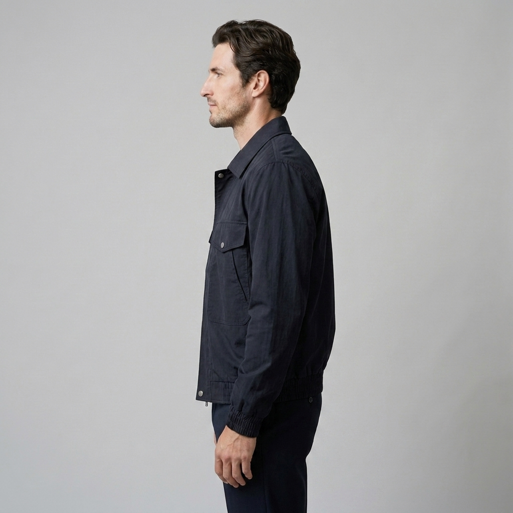 Herren Jacke mit Reverskragen und Flap-Taschen