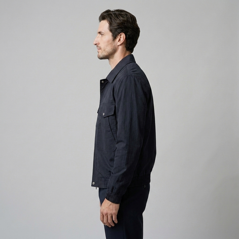 Herren Jacke mit Reverskragen und Flap-Taschen