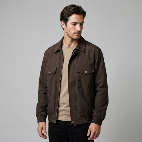 Herren Jacke mit Reverskragen und Flap-Taschen