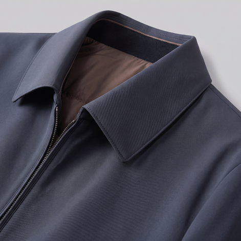 Herren Jacke mit gestepptem Innenfutter und durchgehendem Reissverschluss