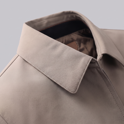 Herren Jacke mit gestepptem Innenfutter und durchgehendem Reissverschluss