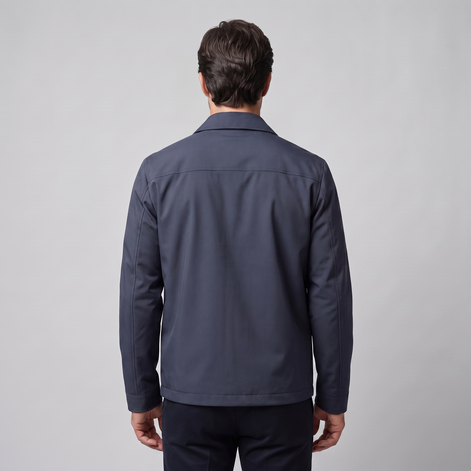 Herren Jacke mit gestepptem Innenfutter und durchgehendem Reissverschluss