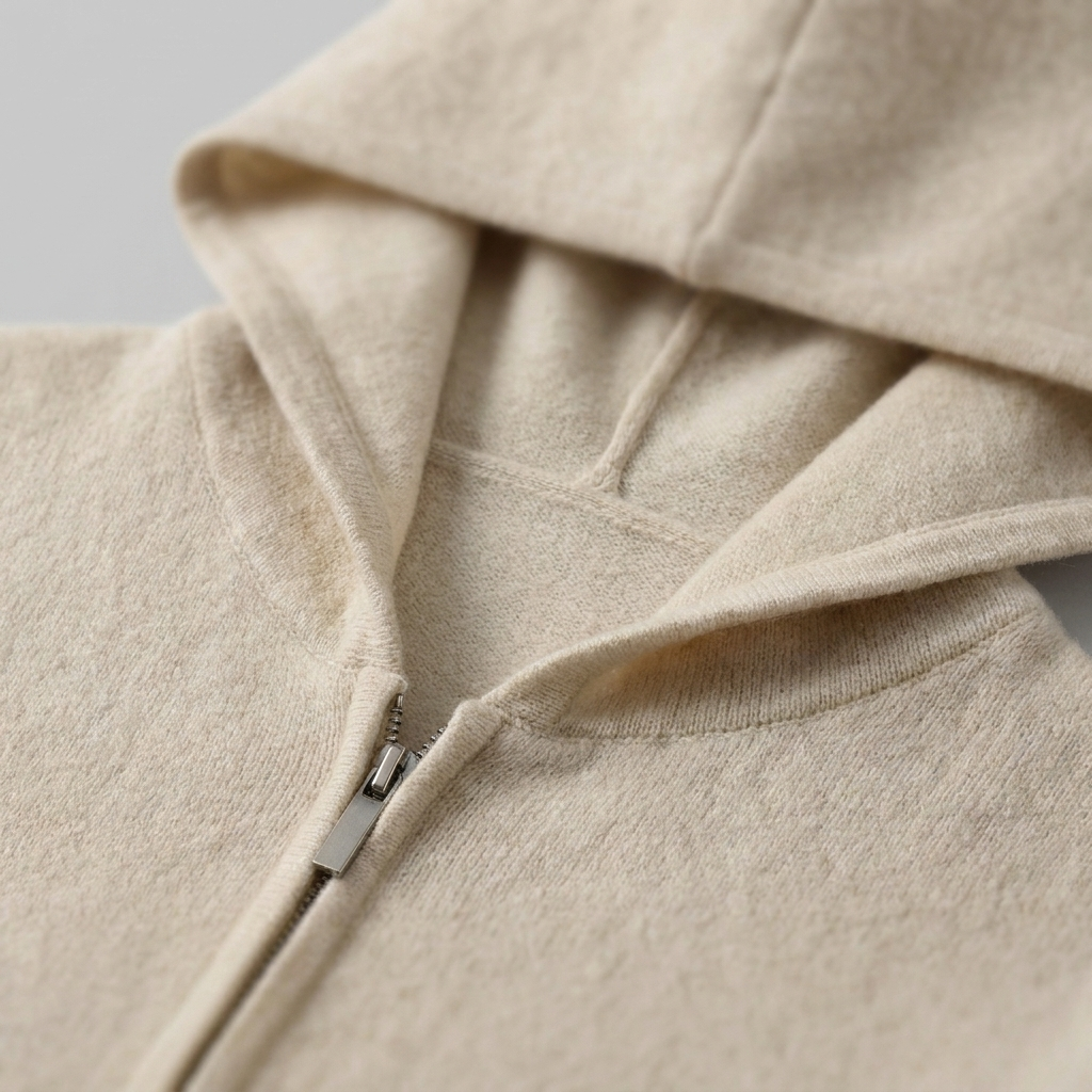 Herren Kapuzen-Strickjacke aus Wolle