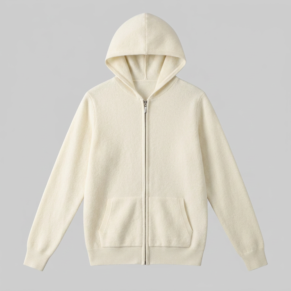Herren Kapuzen-Strickjacke aus Wolle