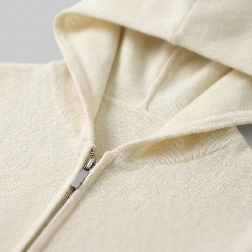 Herren Kapuzen-Strickjacke aus Wolle
