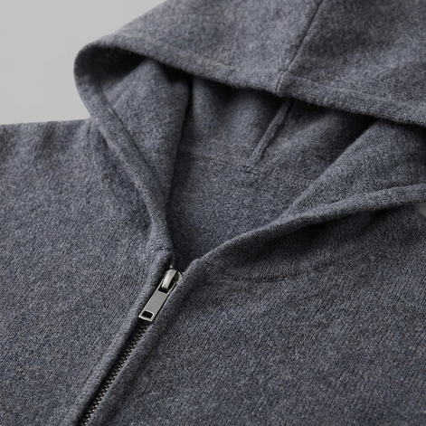 Herren Kapuzen-Strickjacke aus Wolle