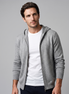 Herren Kapuzen-Strickjacke aus Wolle