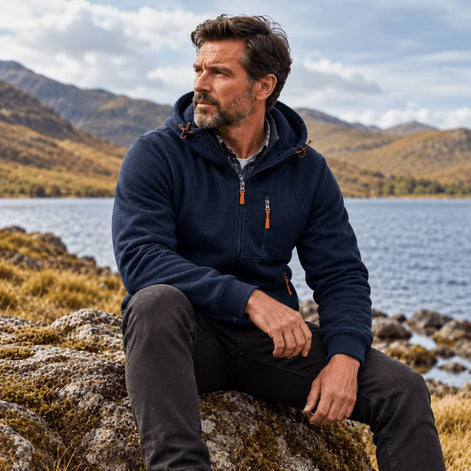 Herren Kapuzenpullover mit Fleecefutter