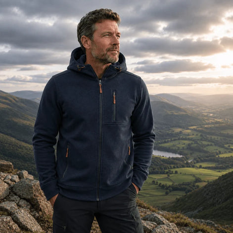 Herren Kapuzenpullover mit Fleecefutter
