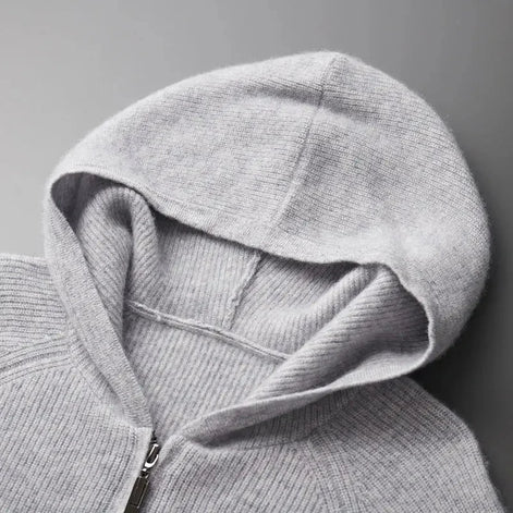 Herren Kapuzenpullover mit Reißverschluss und weichem Material