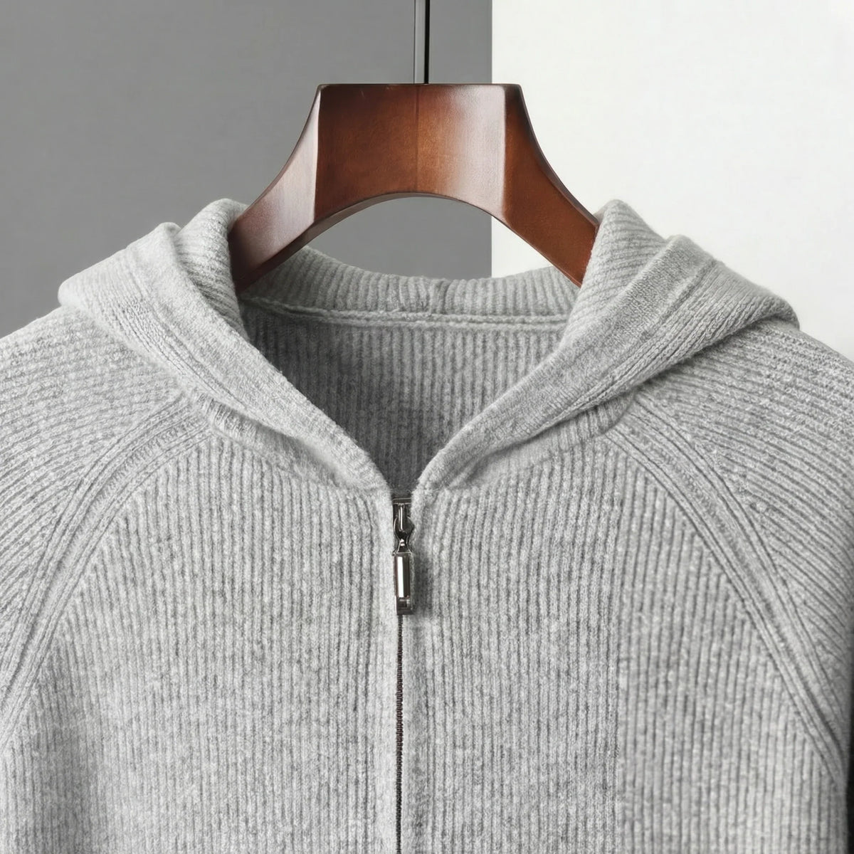Herren Kapuzenpullover mit Reißverschluss und weichem Material