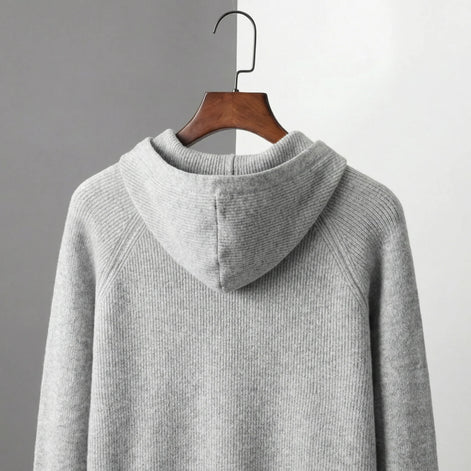 Herren Kapuzenpullover mit Reißverschluss und weichem Material