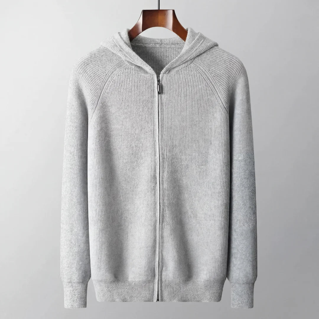 Herren Kapuzenpullover mit Reißverschluss und weichem Material