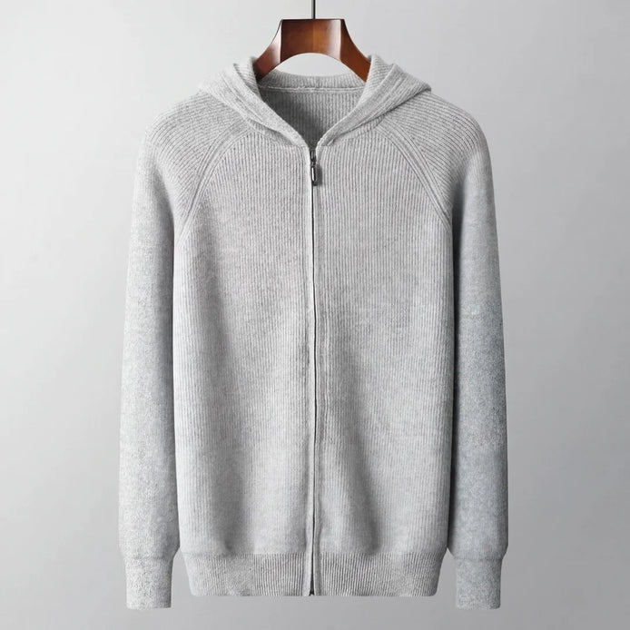 Herren Kapuzenpullover mit Reißverschluss und weichem Material
