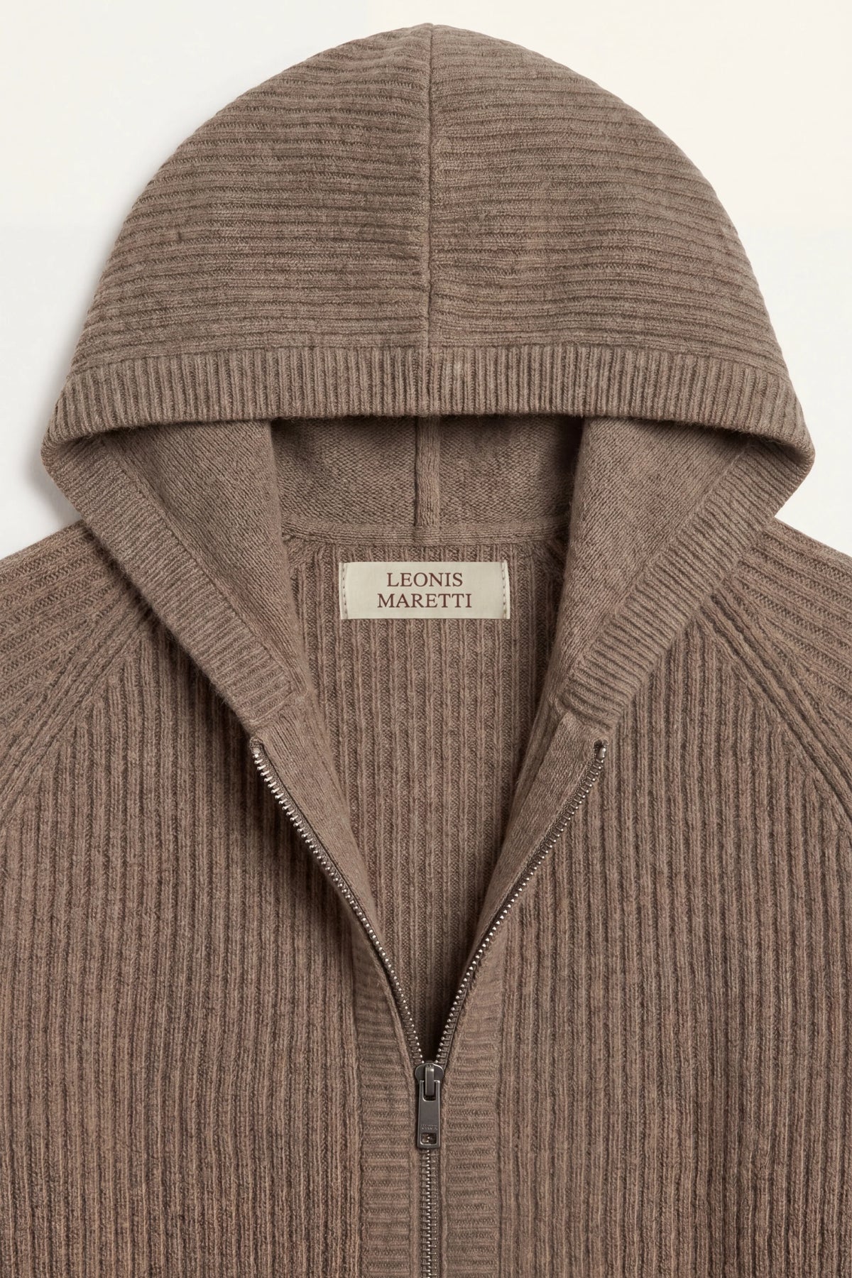 Herren Kapuzenpullover mit Rippstruktur