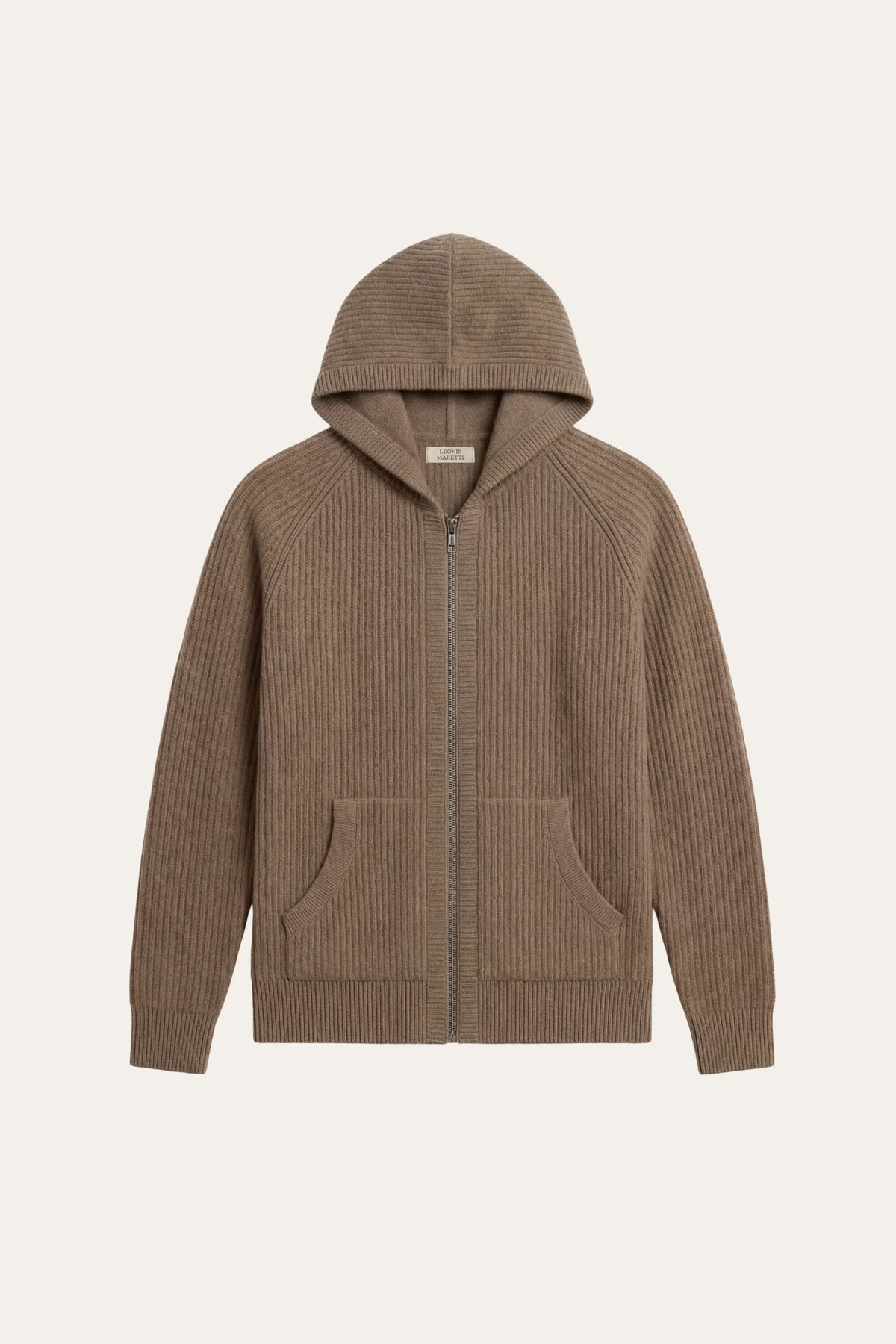 Herren Kapuzenpullover mit Rippstruktur