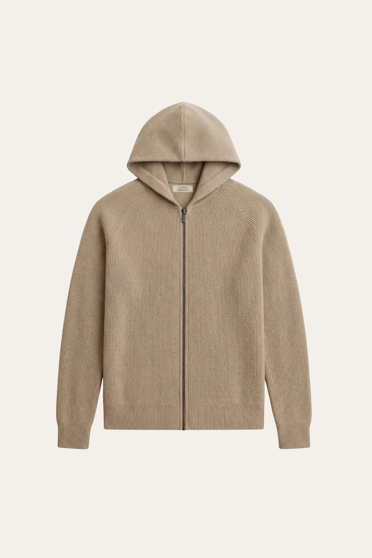 Herren Kapuzenpullover mit Rippstruktur