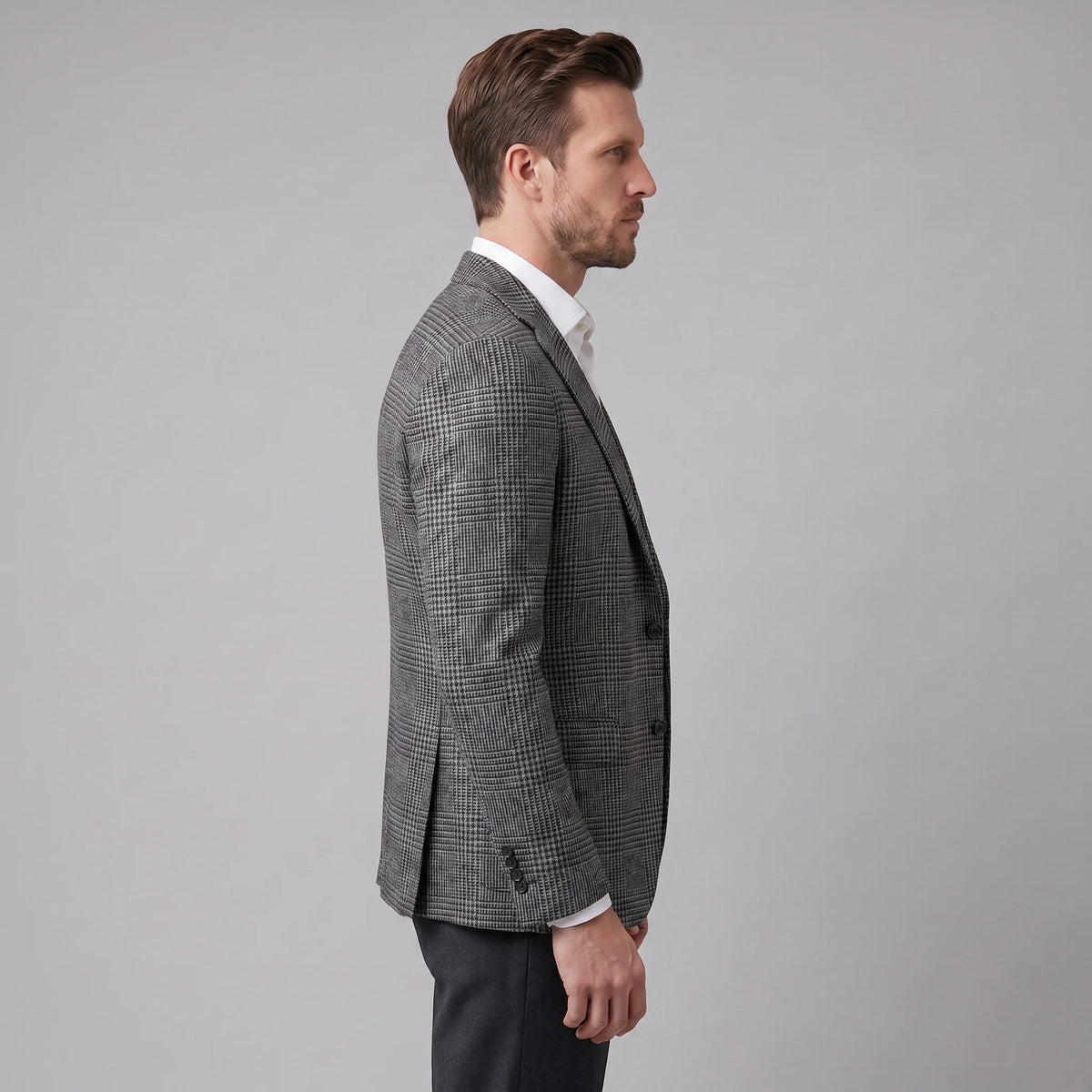 Herren Karierter Freizeitblazer