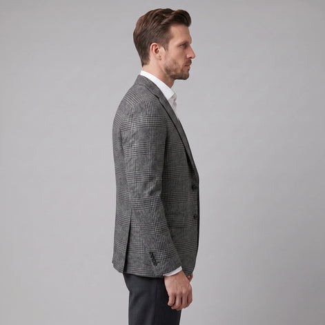 Herren Karierter Freizeitblazer