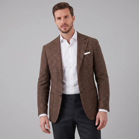 Herren Karierter Freizeitblazer
