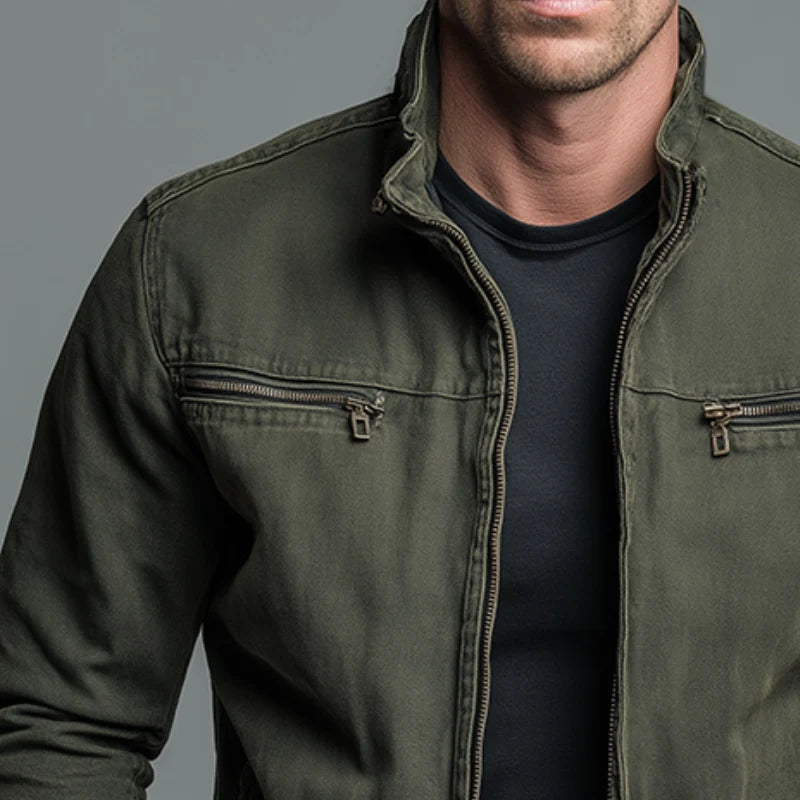 Herren Klassische Baumwolljacke