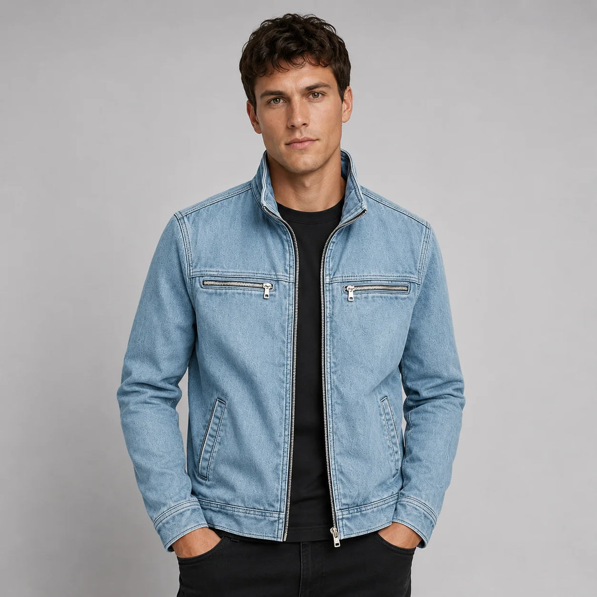 Herren Klassische Baumwolljacke