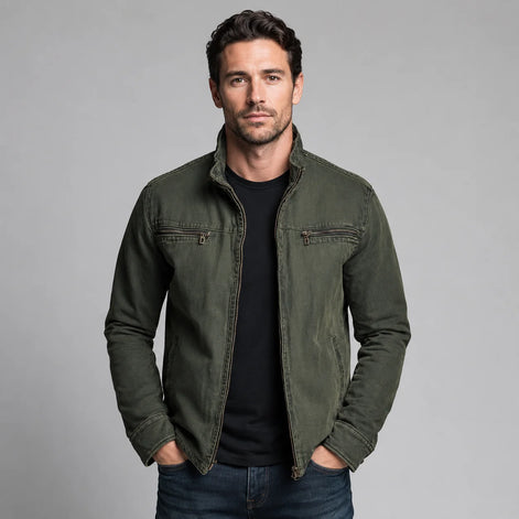 Herren Klassische Baumwolljacke