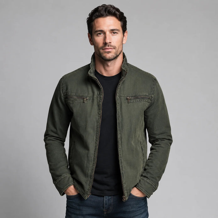 Herren Klassische Baumwolljacke