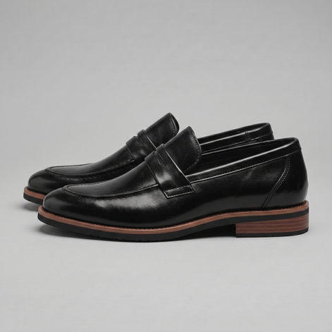 Herren Klassische Leder Penny Loafer