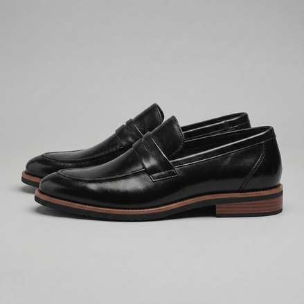 Herren Klassische Leder Penny Loafer