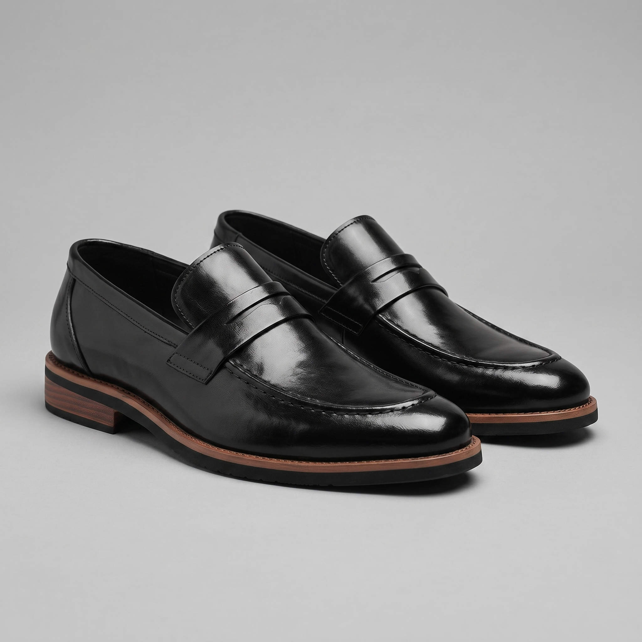 Herren Klassische Leder Penny Loafer