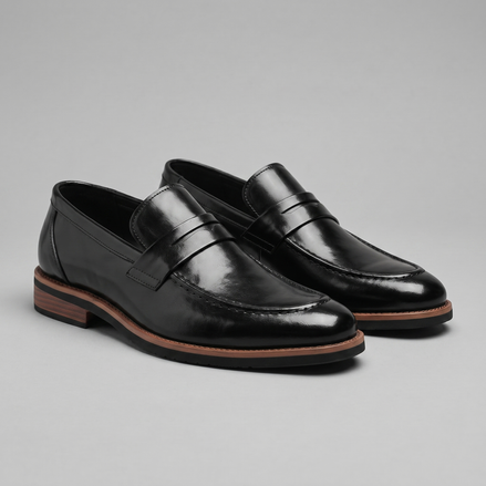Herren Klassische Leder Penny Loafer